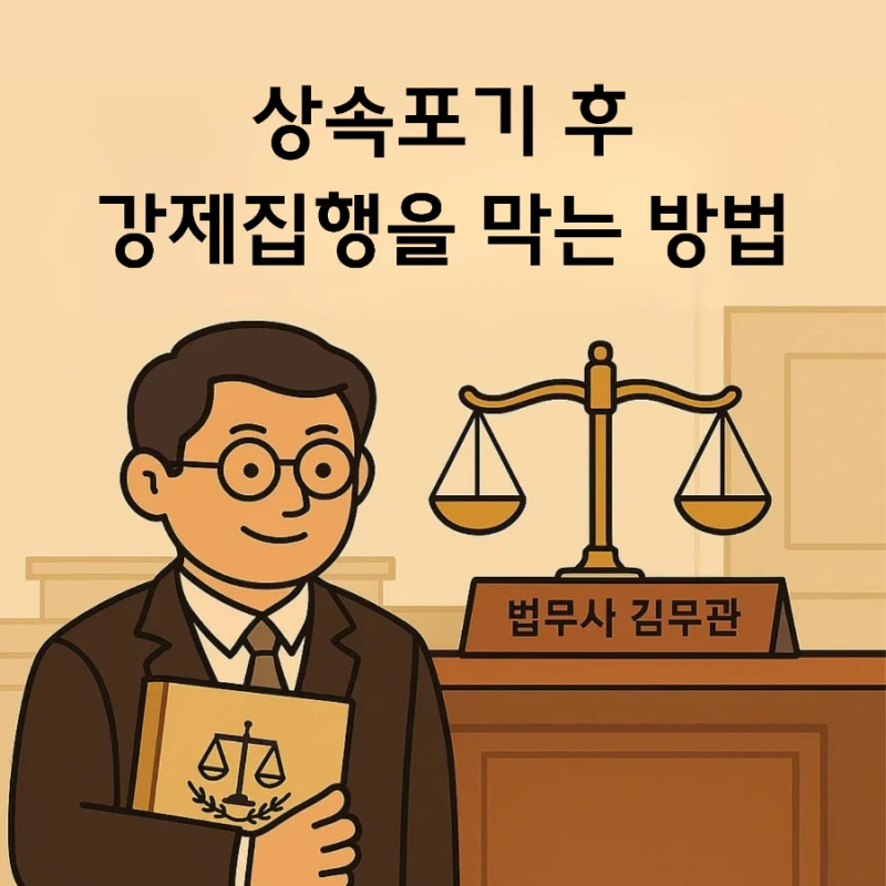 상속포기 후에도 강제집행이 들어올 때, 채권자 대응과 서류 정리 방법 도표 1