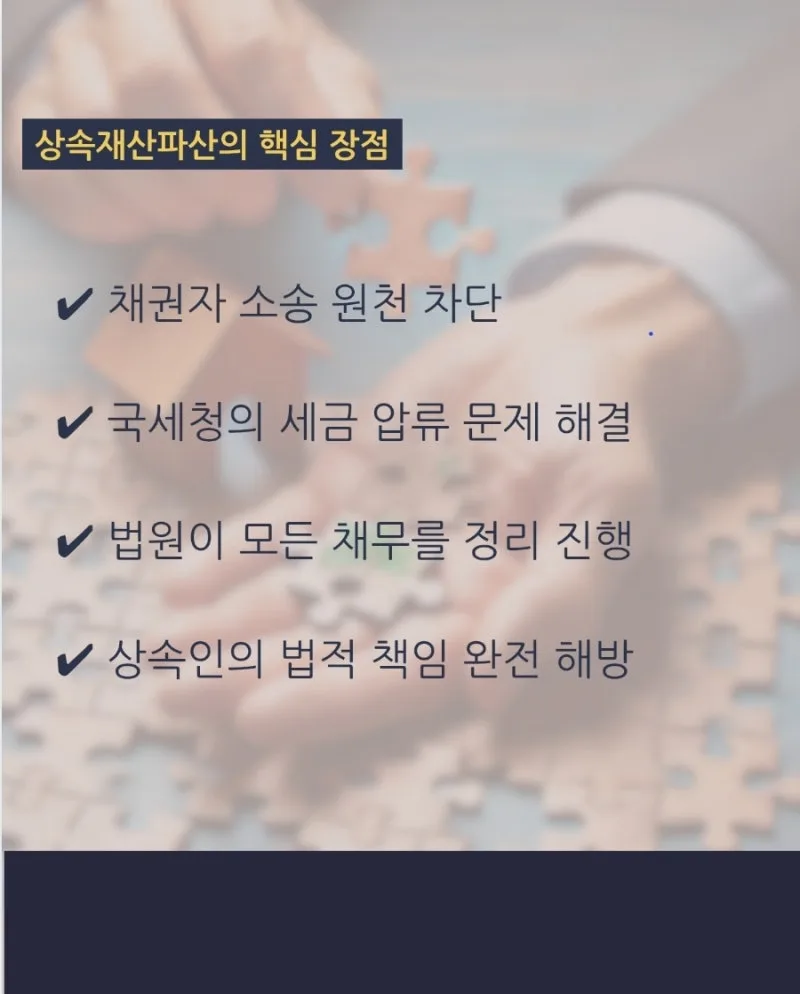 상속재산파산이 필요한 경우, 한정승인 뒤에도 끝나지 않는 빚 정리 절차 도표 2