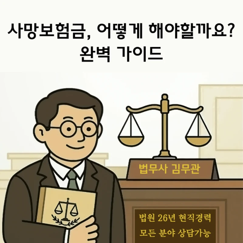 사망보험금, 어떻게 해야할까요? - 완벽 가이드 도표 1