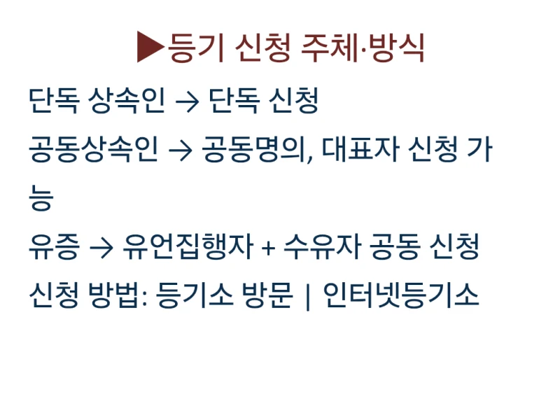 상속등기, 꼭 해야 하나요? 등기 안 하면 생기는 진짜 문제는 따로 있습니다 도표 5