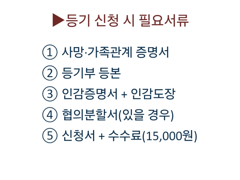 상속등기, 꼭 해야 하나요? 등기 안 하면 생기는 진짜 문제는 따로 있습니다 도표 6