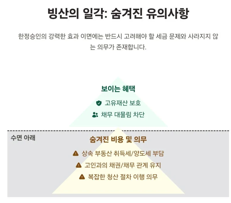 상속빚 때문에 막막하신가요? 물려받은 재산만큼만 빚 갚는 한정승인의 효과와 절차, 법무사가 쉽게 알려드립니다. 도표 7