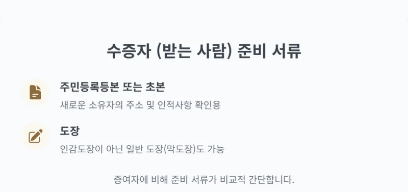 증여에 의한 소유권 이전등기, 부모 자식 간 아파트 증여, 셀프 소유권 이전등기 절차와 서류 법무사 없이 가능할까요? 도표 7