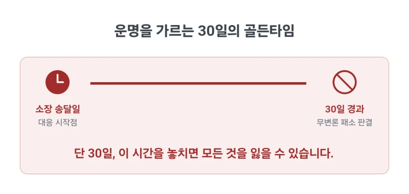 답변서 제출의무와 판결의 효력. 법원에서 온 소장에 답변서 제출 안하면 발생하는 일, 판결의 효력과 30일의 골든타임을 절대 놓치면 안 되는 이유 도표 4