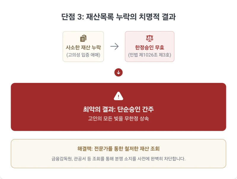 한정승인 최대 단점 3가지, 빚 상속 피하려다 더 큰 짐을 질 수 있습니다 (신청 전 반드시 확인해야 할 법무사 해결책) 도표 5