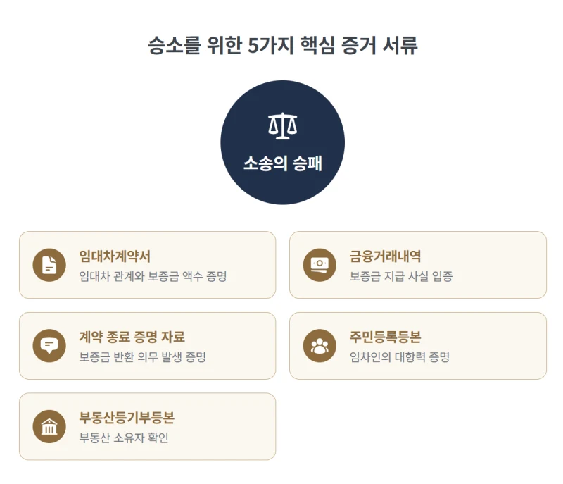 임대차보증금 반환 청구 소송, 나홀로 소장 작성 시 절대 놓치면 안 될 필수 서류와 주의할 점 [31년 경력 법무사가 직접 알려드립니다] 도표 4