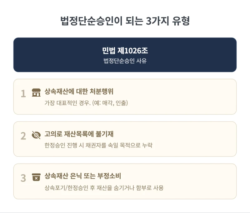 상속재산 처분행위. 고인 예금 인출, 섣불리 했다간 빚 폭탄? 법정단순승인 간주되는 상속재산 처분행위 3가지 유형 (법무사 직접 분석) 도표 6