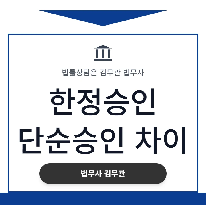 한정승인 단순승인 차이, ‘이 행동’ 하나로 빚더미 떠안게 됩니다 (법정단순승인 요건) 도표 1