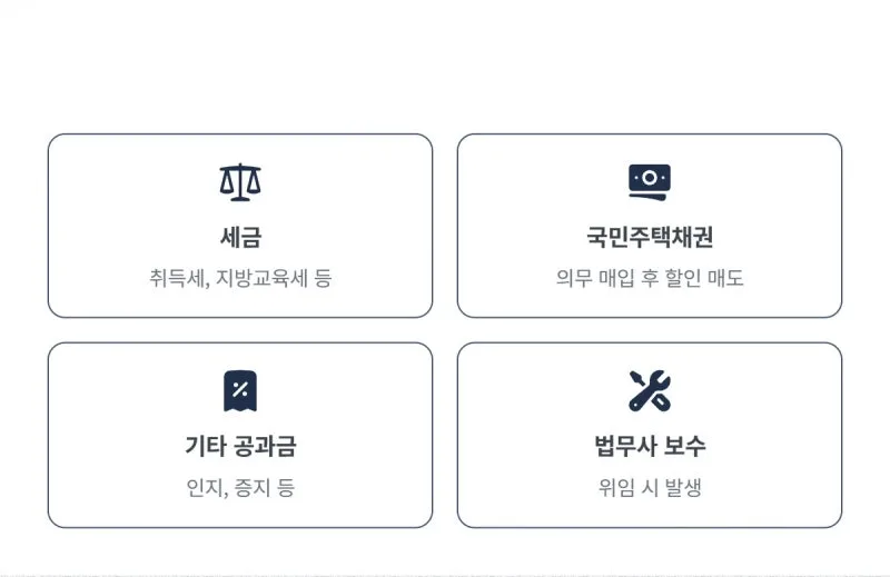 소유권이전등기 비용, 취득세부터 국민주택채권까지 얼마나 나올까요? (31년 법무사 총정리) 도표 3