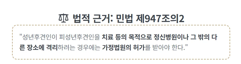 성년후견인도 못 하는 요양병원 강제 입원, 법원 허가가 필요한 이유 도표 3