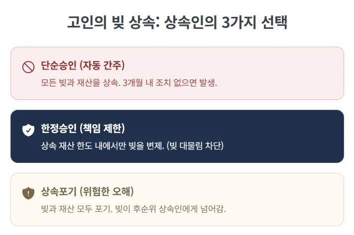 압류딱지 받은 부모님, 한정승인하면 어떻게 되나요? 도표 3