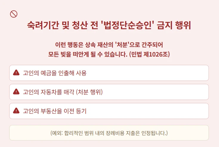 압류딱지 받은 부모님, 한정승인하면 어떻게 되나요? 도표 7