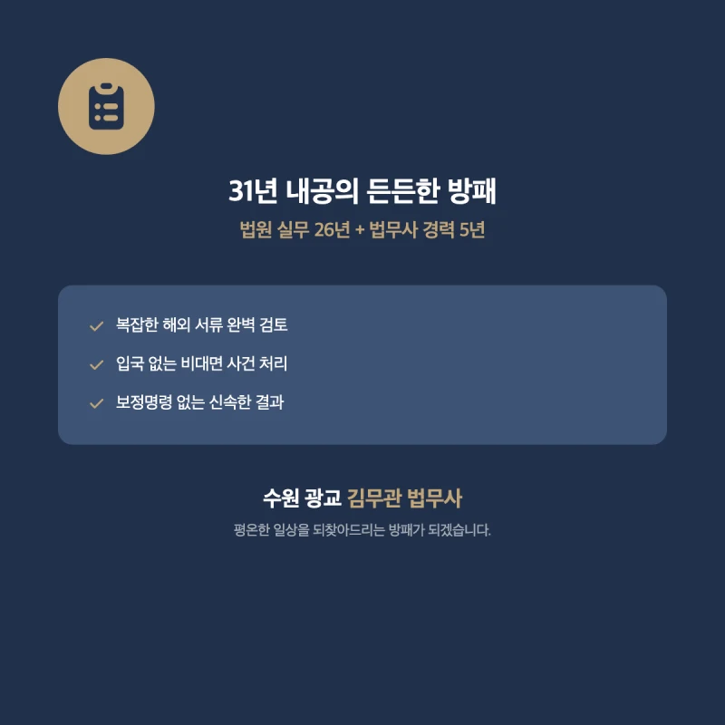 외국인이나 해외 거주자도 상속포기 가능한가요? 한국 입국 없이 해결하는 법(수원 광교 상속전문 법무사) 도표 4